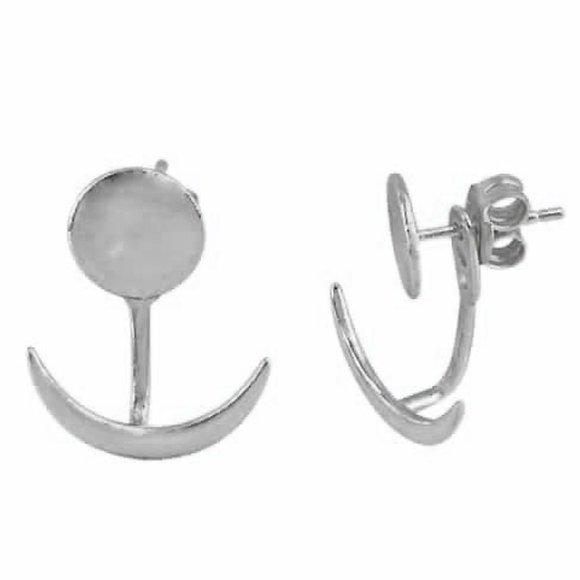 SS Front Back Earrings - Picture 1 of 2